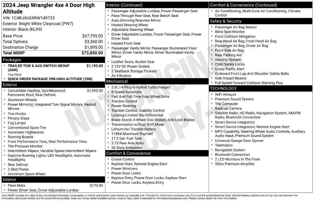 2024 Jeep Wrangler 4xe High Altitude 4xe