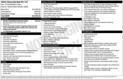 2022 Chevrolet Bolt EV 1LT