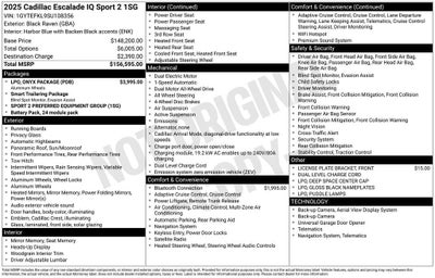 2025 Cadillac ESCALADE IQ Sport 2