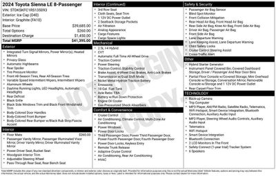 2024 Toyota Sienna LE AWD