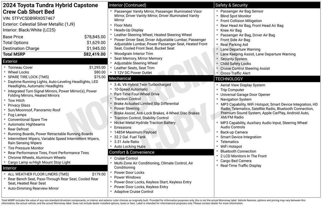 2024 Toyota Tundra 4WD Capstone