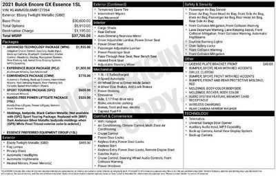 2021 Buick Encore GX Essence