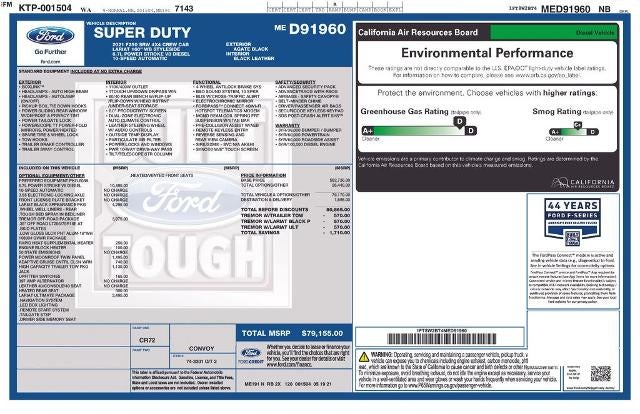 2021 Ford Super Duty F-250 SRW LARIAT