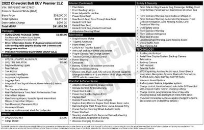 2022 Chevrolet Bolt EUV Premier