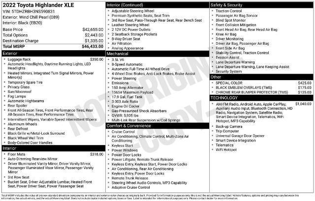 2022 Toyota Highlander XLE