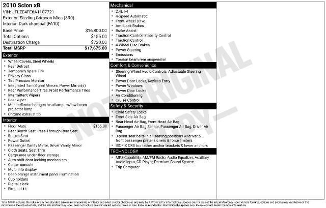 2010 Scion xB Base