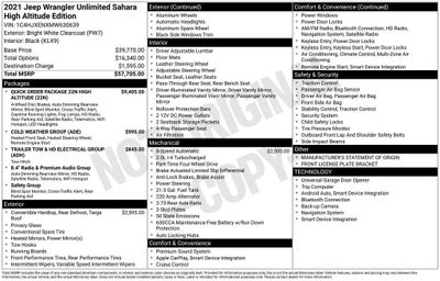 2021 Jeep Wrangler Unlimited Sahara High Altitude