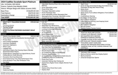2024 Cadillac Escalade Sport Platinum