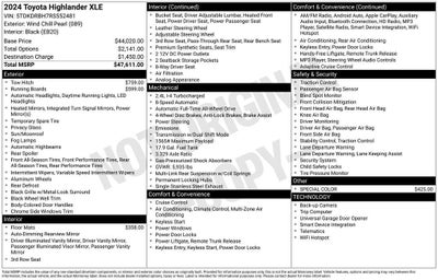 2024 Toyota Highlander XLE