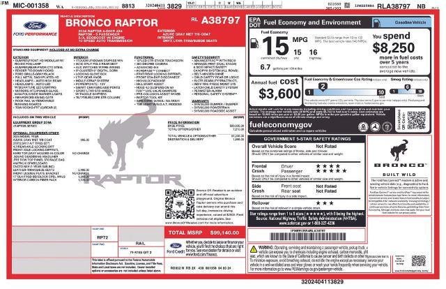 2024 Ford Bronco Raptor