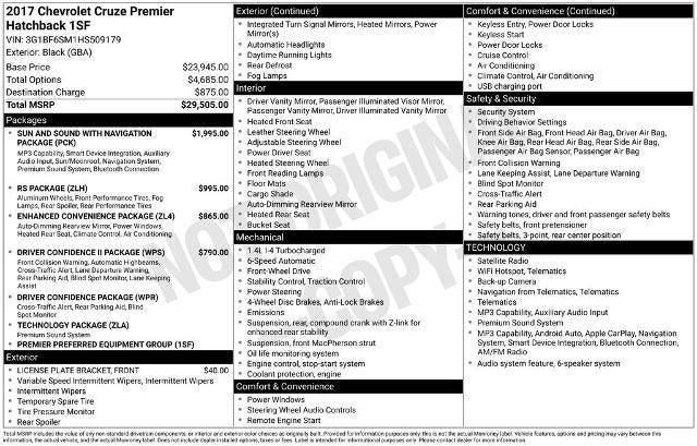 2017 Chevrolet Cruze Premier