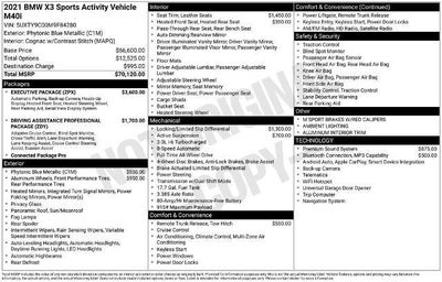 2021 BMW X3 M40i Sports Activity Vehicle
