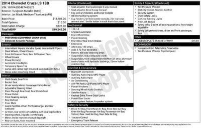 2014 Chevrolet Cruze LS