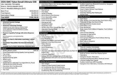 2026 GMC Yukon Denali Ultimate