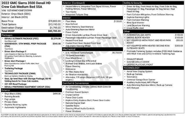 2022 GMC Sierra 3500HD Denali