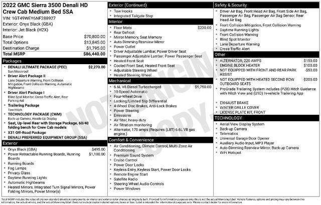 2022 GMC Sierra 3500HD Denali
