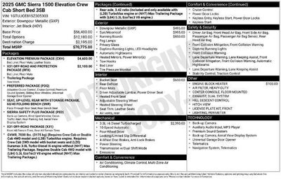 2025 GMC Sierra 1500 Elevation