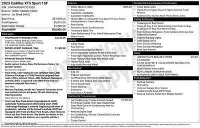 2023 Cadillac XT5 AWD Sport