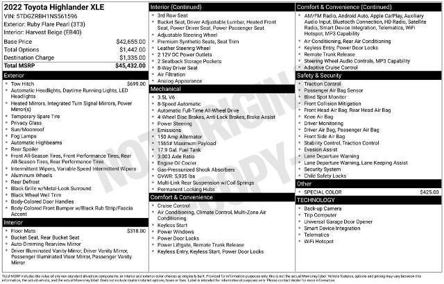 2022 Toyota Highlander XLE