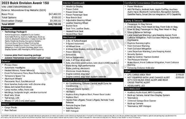 2023 Buick Envision Avenir