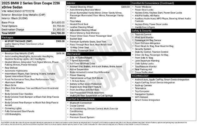 2025 BMW 228 xDrive Gran Coupe